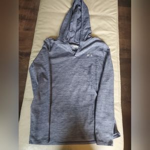 Under Armour Women's Heathered Blue Hooded Pullover